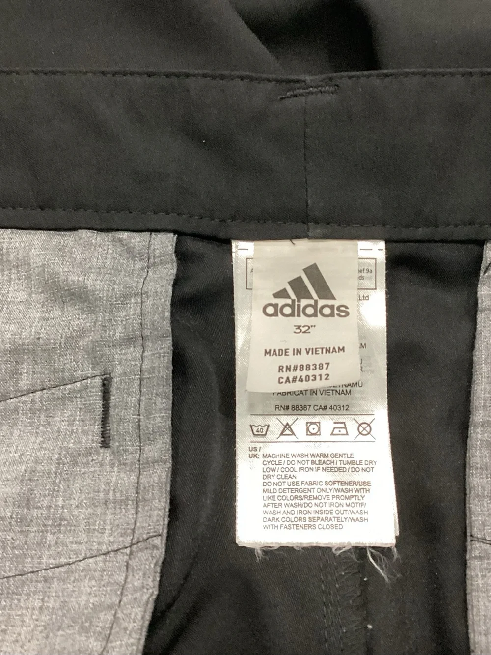 adidas Men’s Black Athletic Golf Shorts